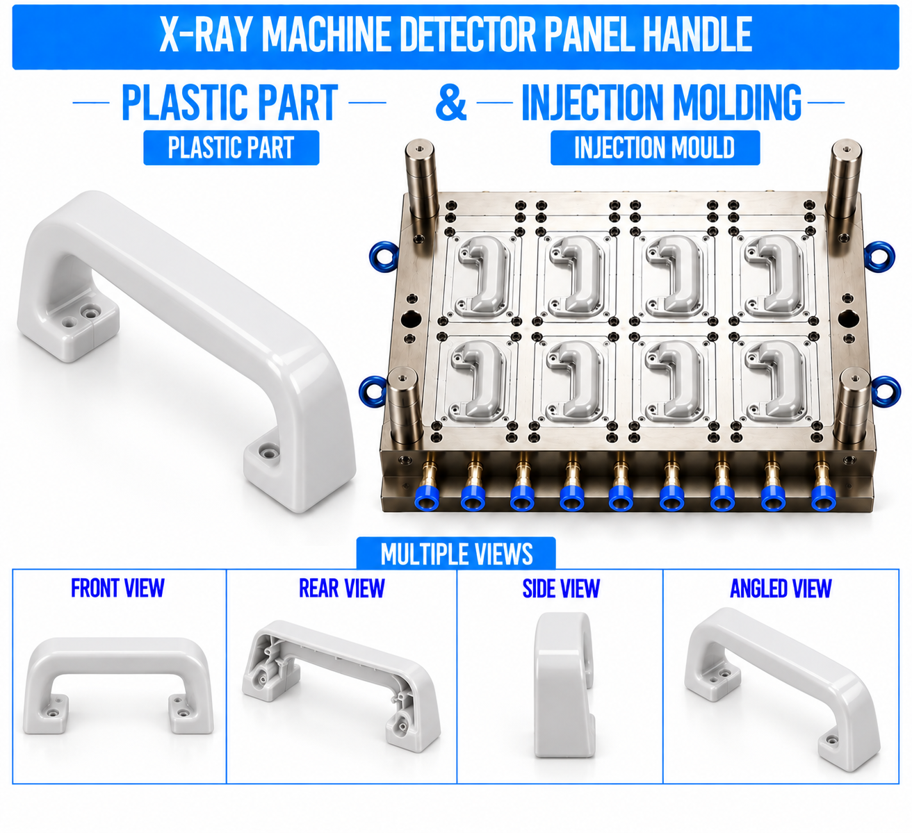 X-Ray Machine Plastic Detector Panel Handle Mould and Moulding Service